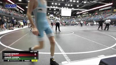 100 lbs Round 2 - Parker Hansen, Nixa Youth Wrestling vs Mason Enquist, Black Fox