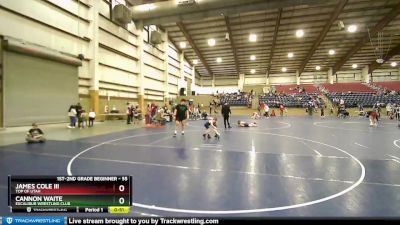 55 lbs Quarterfinal - James Cole Iii, Top Of Utah vs Cannon Waite, Excalibur Wrestling Club