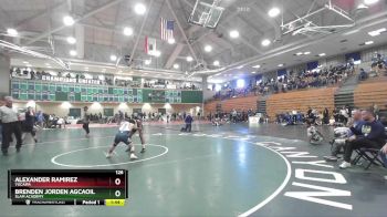 126 lbs Quarterfinal - Alexander Ramirez, Yucaipa vs Brenden Jorden Agcaoili, Slam Academy