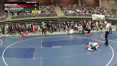 70 lbs Champ. Round 1 - Gibson Ashby, Wasatch Wrestling Club vs Keli`i Sagapolutele, Champions Wrestling Club