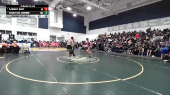 150 lbs Champ. Round 1 - Jonathan Ugarte, Hesperia vs Dominic Ruiz, Riverside Poly