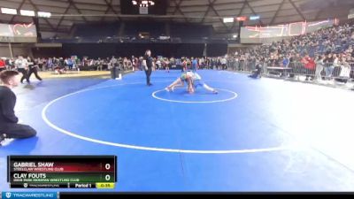 108 lbs Semifinal - Gabriel Shaw, Steelclaw Wrestling Club vs Clay Fouts, Deer Park Ironman Wrestling Club