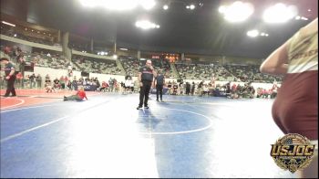 83 lbs Consi Of 8 #2 - Ledger Rother, Rough Riders vs Owen Harms, Weatherford Youth Wrestling