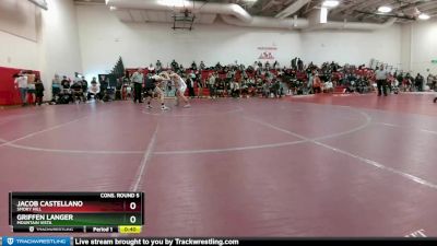 132 lbs Cons. Round 5 - Jacob Castellano, Smoky Hill vs Griffen Langer, Mountain Vista