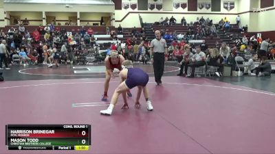 150 lbs Cons. Round 1 - Harrison Brinegar, PCM, Monroe vs Mason Todd, Christian Brothers College