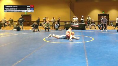 126 lbs Cons. Semis - Tanner Stuart, Bad Karma vs Brian Corbin, Wyoming Seminary
