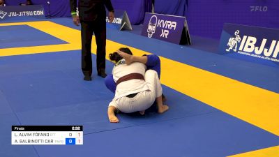 LARISSA ALVIM FÓFANO vs AMANDA BALBINOTTI CARVALHO 2024 Brasileiro Jiu-Jitsu IBJJF