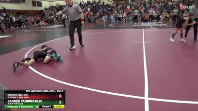 PW-7 lbs Quarterfinal - Xander Vanbrocklin, Jesup Mat Club vs Ryder Kruse, Alburnett Mat Pack