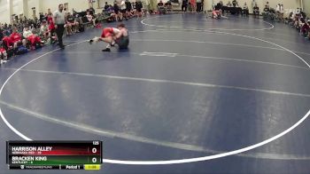 125 lbs Round 3 (6 Team) - Harrison Alley, Nebraska Red vs Bracken King, Kentucky