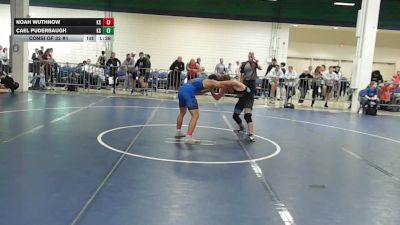 132 lbs Consi Of 32 #1 - Noah Wuthnow, KS vs Cael Puderbaugh, KS