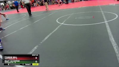 100 lbs Round 6 (10 Team) - Tyheime Bell, Terps Xpress MS vs Riley Alcantar, Centurion WC