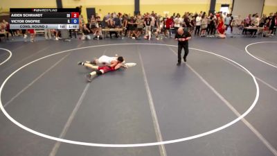 132 lbs Cons. Round 3 - Aiden Schrandt, SD vs Victor Onofre, IL
