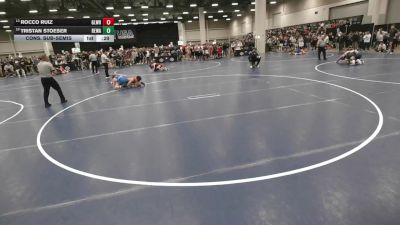 144 lbs Cons. Sub-semis - Tristan Stoeser, Berge Elite Wrestling Academy vs Rocco Ruiz, Gladiator Wrestling