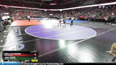 Girls 235 lbs Champ. Round 1 - Jana Kopak, Martin Luther Girls vs Kayla Clevenger, Oregon Girls