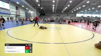 56 lbs Consi Of 4 - Leonardo Morenco, Cali Red vs Bohdi Tsikerdanos, Team Maryland