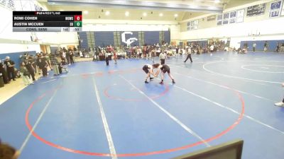 126 lbs Cons. Semi - Romi Cohen, Monster Garage Wrestling Club vs Austin McCuen, Sunny Hills