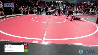 96-100 lbs Semifinal - Zoey Vaughn, Sperry Wrestling Club vs Mason Gibson, Owasso Takedown Club