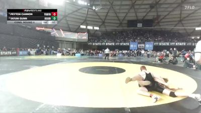 Boys 1B/2B 190 Cons. Round 4 - Tatum Gunn, Okanogan vs Peyton Cannon, Pomeroy