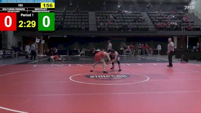 133 lbs Cons. Semi - Santiago Pacheco, Westcliff vs Dylan Clark, Southern Oregon