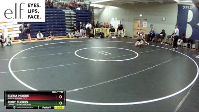 115 lbs. Cons. Round 3 - Elena Moore, North Kansas City vs Rory Flores, Lafayette (Wildwood)