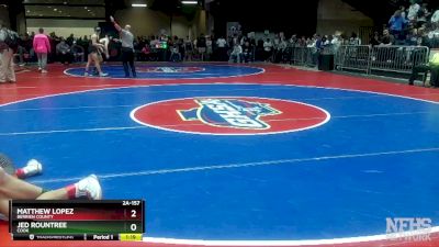 2A-157 lbs Quarterfinal - Jed Rountree, Cook vs Matthew Lopez, Berrien County