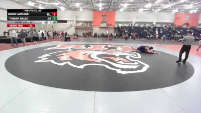 197 lbs Champ. Round 2 - David LaPrade, Williams College vs Frank Gallo, John Carroll