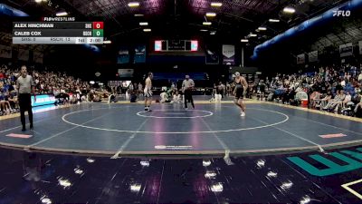 165 lbs Finals (2 Team) - Caleb Cox, Rutherfordton-Spindale Central High School vs Alex Hinchman, Seaforth High School