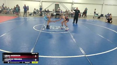 119 lbs Placement Matches (8 Team) - Uriah Anderson, Utah vs Leonidas Miranda, Florida