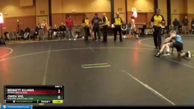 107/115 Round 5 - Bennett Kujawa, Becker High School vs Owen Vail, Harvard Wrestling Club
