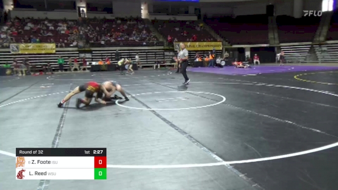 141 lbs Round Of 32 - Zachary Foote, Iowa State WC vs Luke Reed ...