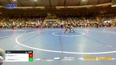 52 lbs Consi Of 32 #2 - Bowen Brown, Shelton Wrestling Academy vs Jesus Vasquez, Duran Elite