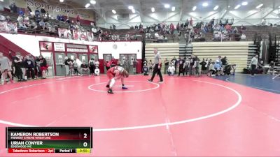 90-99 lbs Cons. Round 1 - Uriah Conyer, Edgewood WC vs Kameron Robertson, Midwest Xtreme Wrestling