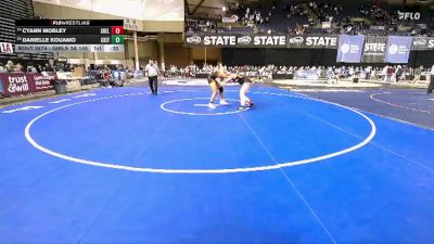 Girls 3A 145 lbs Cons. Round 4 - Danielle Kouamo, Central Kitsap (Girls) vs Cyann Mobley, Shelton (Girls)