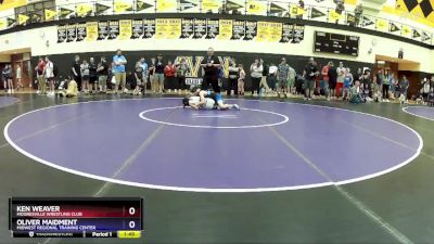 98 lbs 3rd Place Match - Ken Weaver, Mooresville Wrestling Club vs Oliver Maidment, Midwest Regional Training Center