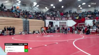 137-148 lbs Quarterfinal - Kennedy Stone, Greentown Wrestling Club vs Naviya Leon, Wawasee