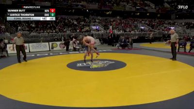 138 lbs Cons. Round 1 - Justice Thornton, Columbus North vs Gunner Butt, New Palestine