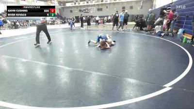 84 lbs Round 2 - River Kovacs, Poway Elite vs Gavin Cushing, Devil`s Gate Wrestling Club