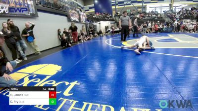 52 lbs Quarterfinal - Baker James, Cowboy Wrestling Club vs Carston Fry, Blue Devil Wrestling