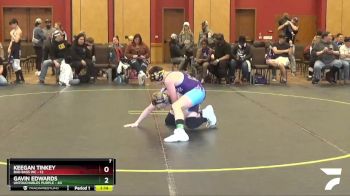 125 lbs Round 1 (4 Team) - Gavin Edwards, Untouchables Purple vs Keegan Tinkey, Bad Bass WC