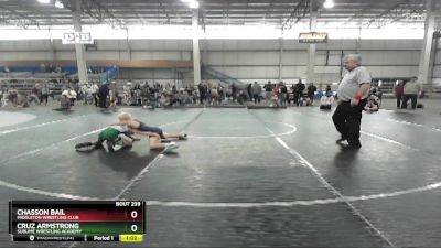 81 lbs Cons. Round 3 - Cruz Armstrong, Sublime Wrestling Academy vs Chasson Bail, Middleton Wrestling Club