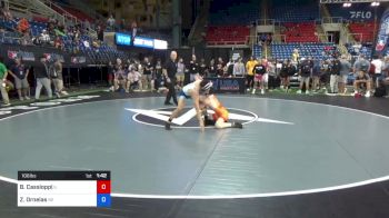 106 lbs Quarters - Bruno Cassioppi, Illinois vs Zaiyahn Ornelas, Nebraska