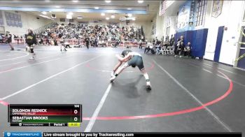 106 lbs Cons. Round 4 - Solomon Resnick, Capistrano Valley vs SEBASTIAN BROOKS, Mayfair