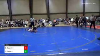 105 lbs Consolation - Graysen Cooper, Complex Training Center vs Tristen Clapp, Woodland Wrestling