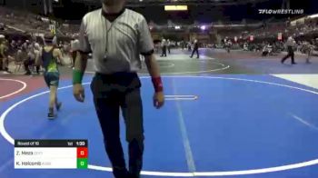 74 lbs Round Of 16 - Zeke Meza, Central Catholic vs Kayl Holcomb, Team Aggression
