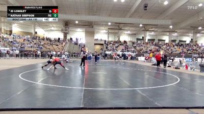 AA 132 lbs Cons. Semi - Nathan Simpson, Page High School vs JD Longley, Ravenwood High School