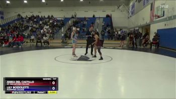 117 lbs Cons. Round 2 - Anika Del Castillo, Mt. San Antonio College vs Lily Bossoletti, Moorpark College