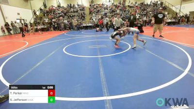 55 lbs Semifinal - Tate Parker, Pryor Tigers vs Stetson Jefferson, R.A.W.