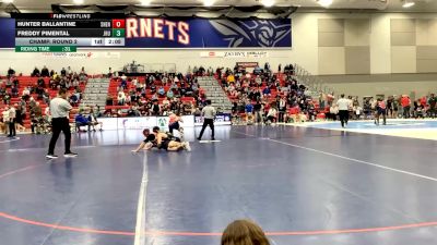 157 lbs Champ. Round 2 - Hunter Ballantine, Shenandoah University vs Freddy Pimental, Johns Hopkins