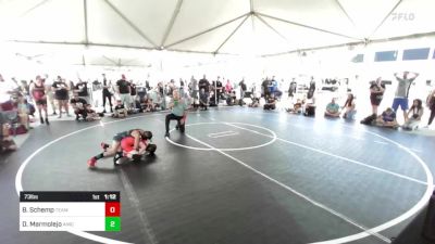 73 lbs Round Of 16 - Brently Schemp, Team SoCal vs Dominic Marmolejo, Aniciete TC