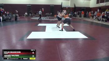 JV-18 lbs Quarterfinal - Hayden Walters, Cedar Falls vs Dylan Branscomb, Solon